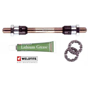 KVALITETSAXEL 10x175mm CR/MO Med lager och fett. WELDTITE