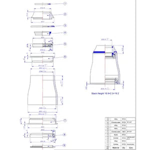 BBB Styrlager Semi-Integrated tapered, ID.44/55mm