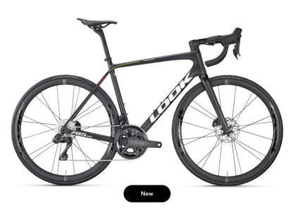 LOOK 785 HUEZ 2 DISC ULTEGRA DI2 PRO TEAM BLACK SATIN / GLOSSY LOOK R38D WHEEL